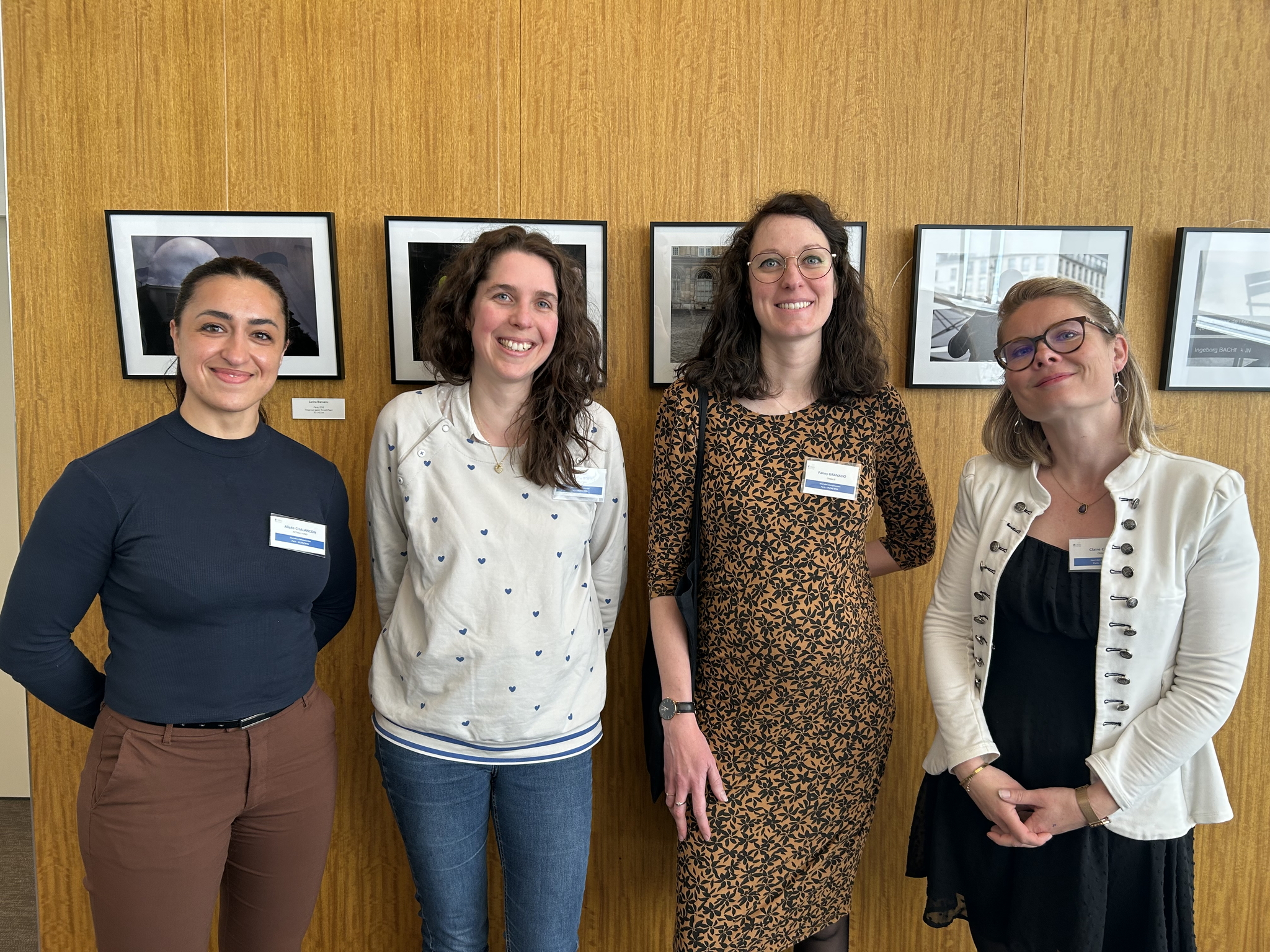 Alizé Chalançon, Amandine Bordet, Fanny Granado et Claire Camus, chefs de projet pour les réseaux ACT4ALS-MND et CRISALIS