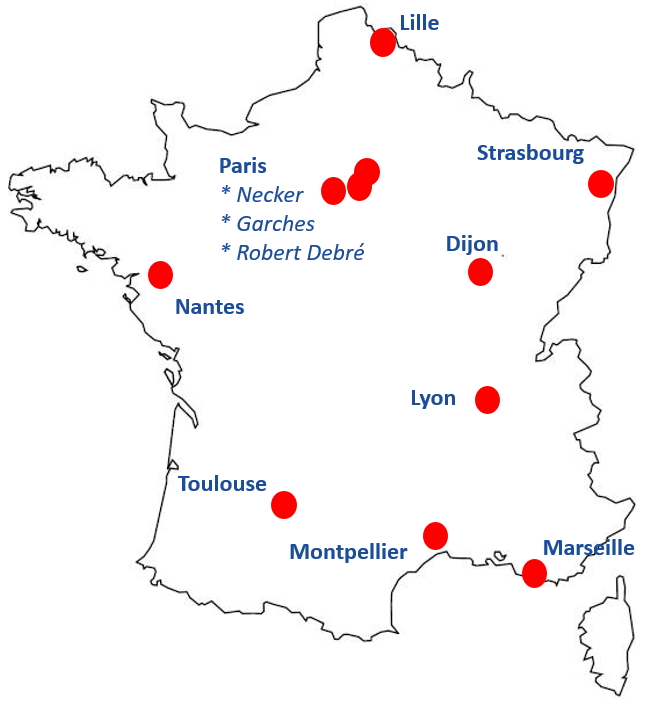 Cartographie des centres CLEIO