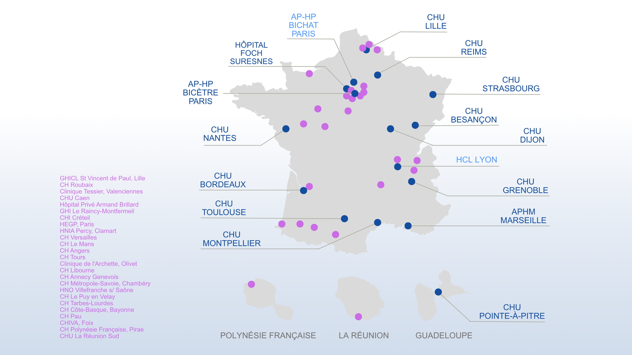Cartographie du réseau CRISALIS