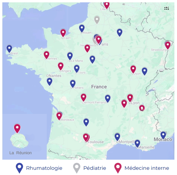 Cartographie du réseau CRI-IMIDIATE
