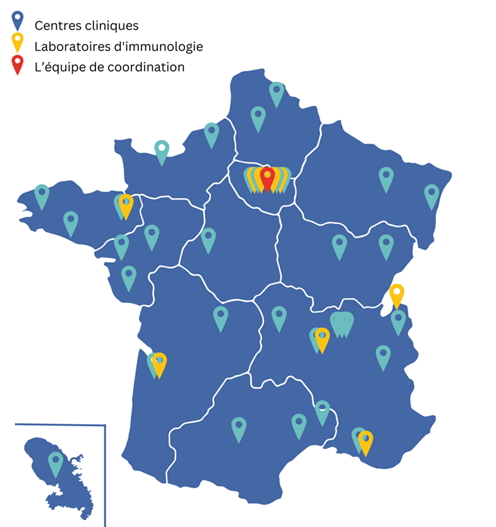 Cartographie du réseau I-REIVAC
