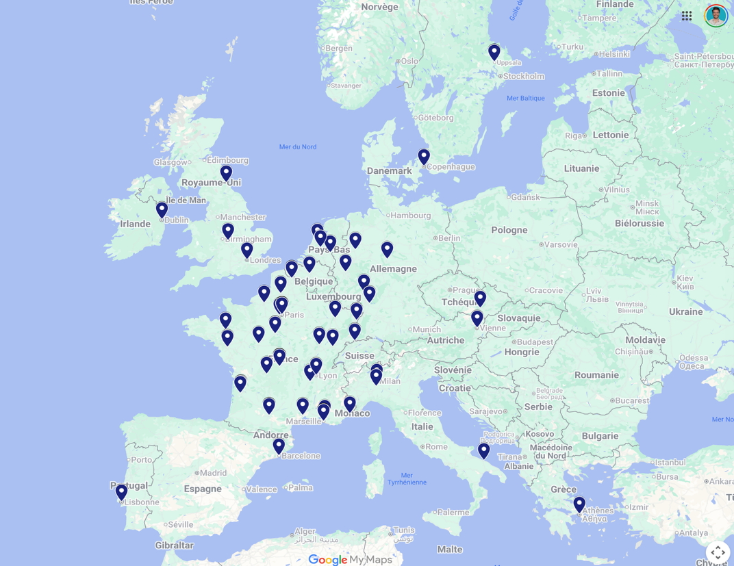 Cartographie du réseau OrphanDev